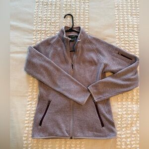 Eddie Bauer Heathered Lavender Full-Zip Jacket